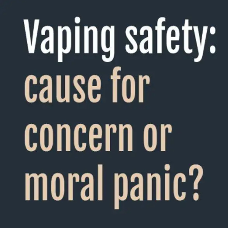 蒸気の安全性：懸念または道徳的パニックの原因?